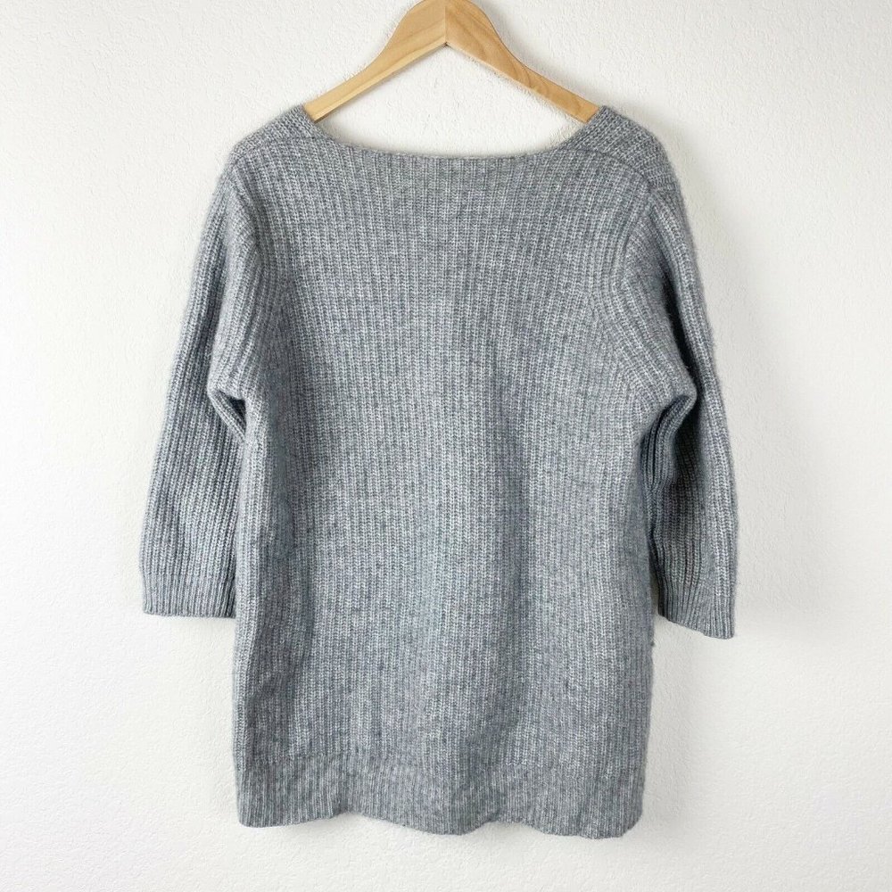 ELIE TAHARI gray Wool Cashmere Violetta sweater - Picture 8 of 9